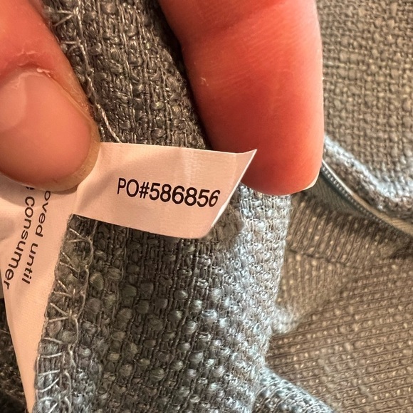 Pier 1 Pillow Case Cover With Button Accents Coastal Blue - Picture 8 of 10